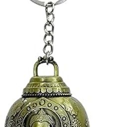 Big Size Golden Guardian bell Keychain (1 pcs) | Return Gift for Men & Women | Antique Keychain For Positive Energy & Protection | Good Luck Keyring |-image-29