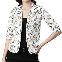 Women's Single Breasted Slim Blazer-37
