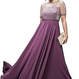 miss chase Women's Relaxed Fit Georgette & Sequins Maxi Dress-picture-26