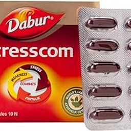Dabur Stresscom Ashwagandha - 120 Caps (10 Caps X 12 Strips)-image-22