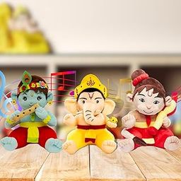 Panda's Box Mantra Chanting Baby Krishna, Hanuman & Ganesha (Pack of 3, 28 CM) | Musical Soft Plush Toys | Best Gifts for Infants, Toddlers & Babies-image-52