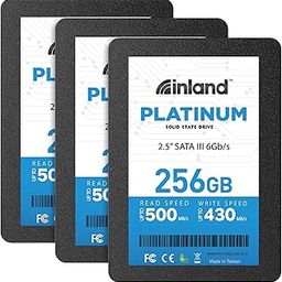 INLAND Platinum 3 Pack 256GB SSD SATA III 6Gb/s 2.5" 7mm TLC 3D NAND Internal Solid State Drive (256GB x 3)-29