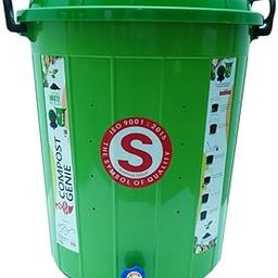Surprise® Organic Composting Bin (30 litres) | Indoor - Outdoor Composter for Converting All Kinds of Kitchen Food Waste Into Fertilizer | Green-31