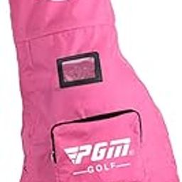 LOOM TREE® Golf Bag Rain Cover Pouch Golf Bag Raincoat for Course Driving Range Outdoor Pink Red | 1 Golf Bag Rain Cover | Material ~ Silk | Color ~ Red-36