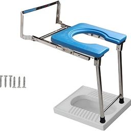 SCS ® Stainless Steel Foldable Wall Mounted Commode Chair Stool for Shower, Bathing, and Indian Toilets Ideal for Elderly, Disabled, and Pregnant Women (Weight Capacity-130kg)-image-38