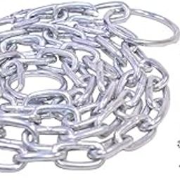 WTH Metal Chain With Lock For Gate, Cycle, Luggage, Fence, Bike, Goods Lock (Thin Chain, 4Ft Chain With 1 Lock), Keypad Lock, Silver-image-46