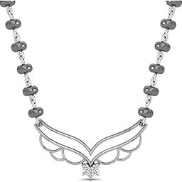 18k (750) White Gold and Diamond Necklace for Women-image-38