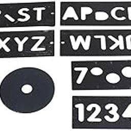 F FABOBJECTS® Horizontal Character Template, A to Z Sign Making Kit Built in Spacing for Billboard-image-55