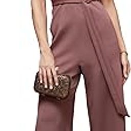 Women's Sleeveless Embellished Halter Neck Regular Jumpsuit-17