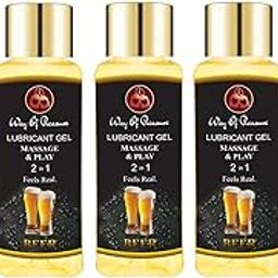 Lube Flavoured Lubricant Gel - 50ml | Water based lube | Pack of 5 (Beer, Pack of 5)-image-24