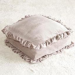 System K Futon Storage Bag, Fluffy Cushion Storage Case, Super Soft to the Touch, Cute Ruffle Included, Comforter Storage, Kotatsu Futon Storage, Cushion Cover, Soft as You Want to Put Things, Fluffy,-23