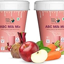 Sweet Karam Coffee ABC Nutri Mix – Pack of 2 (250g Each) | Apple, Beetroot & Carrot Health Drink Powder | 100% Natural Ingredients | No Refined Sugar | Rich in Fiber & Vitamins | Nutrient-Rich Superfood for Kids & Adults-20