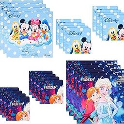 Pack of 24 Handkerchiefs | Disney Print ! | Cotton Handkerchiefs for Boys & Girls | Premium Handkerchiefs Set | Rumal for Boys & Girls | Hankies for Gifting | Sky Blue & Blue-image-63
