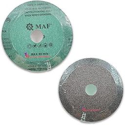 MALFAH FIBRE DISC MAF INDUSTRIAL [5"X120GRIT] 20 PCS Aluminum Oxide Resin Fiber Discs for grinding, polishing non-ferrous metals, wood, 5"-5