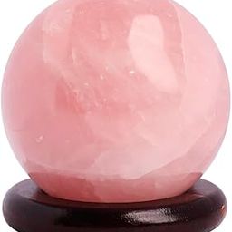 Shubhanjali Feng Shui Rose Quartz Crystal Sphere for Vastu 250-300 Gm Healing Gemstone Rose Quartz Stones Ball for Meditation Focus Crysal at Home Decor-15