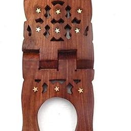 Shri Shri Handicraft Book Holder Stand, Portable Handsfree Reading, Book Holding Holy Book Stand-image-19