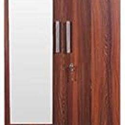 CASPIAN Furnitures Streak Textured 2 Door Wardrobe with Mirror-28