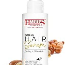 HABIBS COSMETICS Sheen hair Serum For Smooth Anti-Frizz Hair Serum high-Gloss, silky-Smooth Finish enriched with Aloevera & sunflower Oil 75ml-55