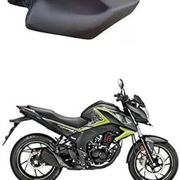 CARBOX CB Hornet 160 Single Bike SEAT Cover, PU Leather Black,Colour,6 mm Cushion Foam.Rope provided,Ready to fit,Quality and Fitting Tested-image-85