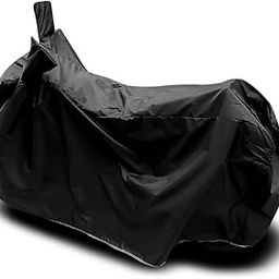 Auto Hub Water Resistant Scooty Cover for Activa 6G with Mirror Pocket, Belt & Buckle, Windproof, dustproof - Black-20