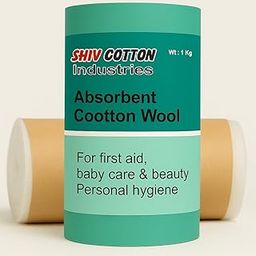 Surgical Absorbent Cotton Roll 500 Grams | Lint-Free & Hygienic for Hospitals & Home /-39