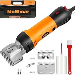 MeShear Unisex 1200W 2800RPM 6 Speed Control Horse Clipper 6 Speed Control With 1 Extra Blade Horse Electric Hair Clipper Cutting Machine For Horse,Cow,Camel,Alphac,Large Breed Dogs(6 Months Warranty)-image-51