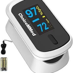 ChoiceMMed MD300CN310 FingerTip Pulse Oximeter Oxygen Monitor | Pulse Rate | High Accuracy | Easy Operate & Carry - Pack of 1-0