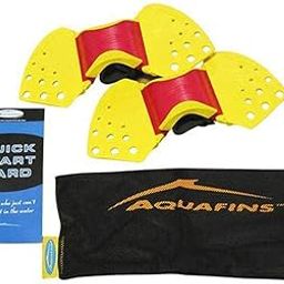 TheraBand Aquafins Aquatic Exercise Kit For Water Resistance Training for Upper/Lower Body, Pool Physical Therapy, Water Aerobics Equipment, 2 Fins, Mesh Bag, and Quick Start Exercise Instructions-image-74