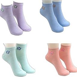 Teddy Bear Ankle Socks for Women Made With Premium Cotton Stylish Striped Design with Extra Softnes Anti Odour & Anti Bacterial Multicolor Free Size-picture-18