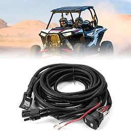 KEMIMOTO ATV UTV Fan Override Switch Kit with Relay LED Rocker Switch, Engine Cooling Wiring Accessories Compatible with Polaris RZR Ranger / Can Am X3 Maverick Defender Commander-27