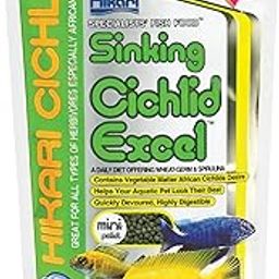 Hikari Fish Cichlid Excel Sinking Pellets For Pets, Mini 342 Gm, All Life Stages-27