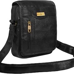 THUM INDEX Sling Bag for Man Stylish – Premium PU Leather Crossbody Men Bag For Travel | Compact Airport Bags for Men | Trendy Gift for Man (Black, 21x8x27cm)-19