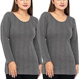 Womens Winter wear Woollen Three Fourth Thermal top Pack of 2-image-134