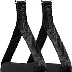 VIDELLY 2 Pieces Exercise Handles Cable Machine Attachments Resistance Bands Handles Grips Fitness Strap Stirrup Handle Cable Attachment for Yoga Exercise Workout Gym Resistance Training-25