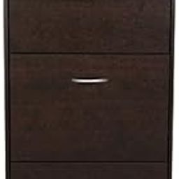DeckUp Dusun 3-Door Engineered Wood Shoe Rack (Dark Wenge, Matte Finish), Cm-20