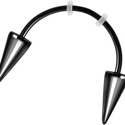ATORSE Teeth Jewelry Fashion Piercing Ornament for Costume Party Black-15