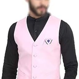 Solid Plain Waist Coat For Men Slim Fit.-image-91