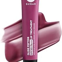 SUGAR Cosmetics Glide Peptide SPF50 PA+++ Lip Treatment | Infused Hyaluronic Acid, Ceramides & Vitamin E | Tinted Lip Balm | 10ml - 03 Berry Blast-8