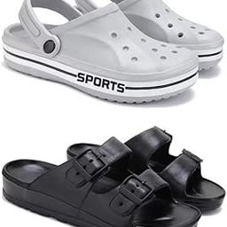 WINGSCRAFT-Lightweight Classic Clogs | Sandals |Slider Adjustable Back Strap for Men-Combo(2)-3067-3113-image-15