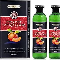Fruit Vinegar Hair Dye for Men, Women, Natural Ammonia Free Color Dye (Black) 1000 ML-image-64