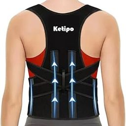 Free Size Posture Corrector For Men And Women Back Support Belt Posture Corrector Back Support Brace Shoulder Support Belt Adjustable Back Straightener Vest, Black (Posture Corrector Belt) (Universal Size) (Metallic Belt)-image-95