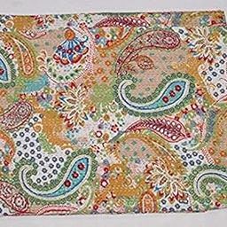 Handmade Bedspread Kantha Quilt King Size Bohemian Bedspread Kantha Quilt Single (90 X 108 Inches (Queen Size), Beige)-image-49