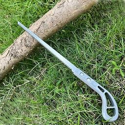 Outdoor Portable Hand Saw, 9 Inch Rugged Blade Hand Saw, Best for Camping, Gardening, Hunting | Cutting Wood, PVC, Bone, Pruning Saw with Ergonomic Non-Slip Handle Design (Grey handle)-19