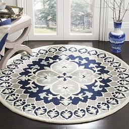 ANABIYA CARPET Export Quality Handmade Woolen Round Carpet for Living Room Size 3 x 3 feet Round Design 9-image-87