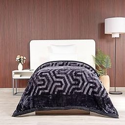 MYTRIDENT Classic Style Me Solid Single Mink Blanket, 4kg, 100% Polyster, Matcha-17