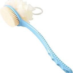 Bliss Times 2 in 1 Body Brush - Back Body Loofah Brush Curved Long Handled with Bristles Back Scrubber for Improve Skin Exfoliating Bath, Massage, Wet or Dry Brushing Back Scrubber for Shower-47