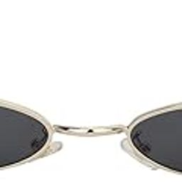 Unisex UV Protected Lens Oval Sunglasses (Gold-Toned) (One Size)-36