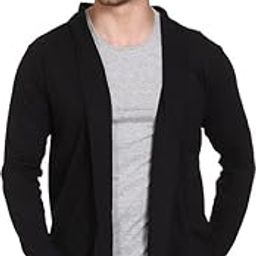 Men's Full Sleeve Open Front Cotton Shrug Jacket-image-24