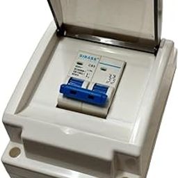 Daystar Solutions 63A 2 Pole AC MCB with 4 Way PVC Box and Transparent Door-image-56