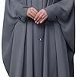 Front Open Kaftan In Firdaus Fabric With Buttons-ME-KA-038GREYFR-3